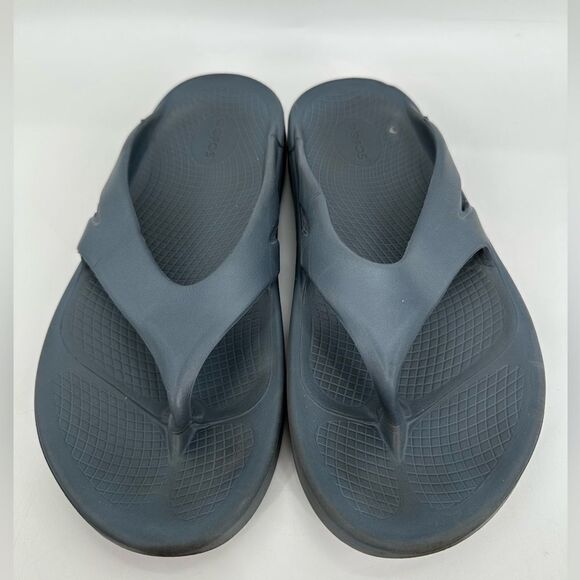 Oofos Grey Original Recovery Sandal Flip Flop Size Men’s 9 Women’s 11 - Picture 3 of 7